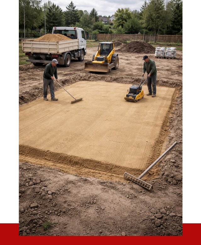 Устройство песчаной подушки в Славгороде от 4680 р. ПРОНЕРУДСлд