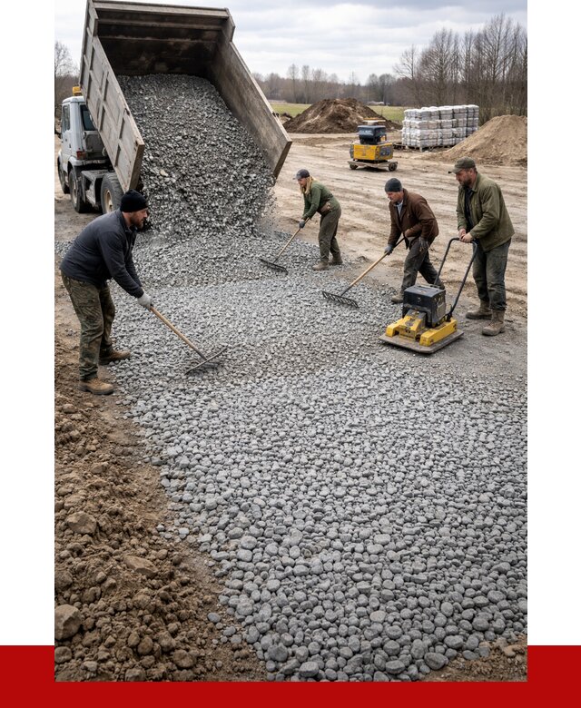 Устройство щебеночной подушки в Славгороде от 4680 р. ПРОНЕРУДСлд